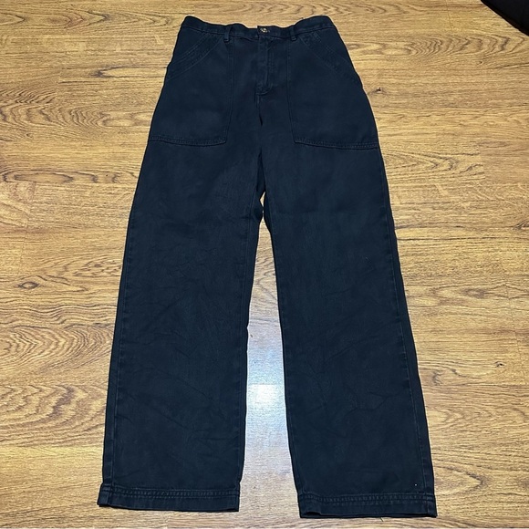 Big Bud Press Pants - Big Bud Press black Organic cotton twill straight Pants size small unisex